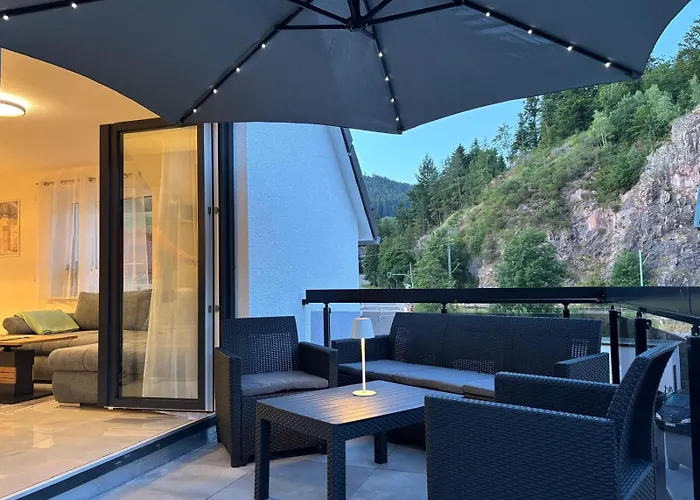 Апартаменты Blue Sky Flat, Apartment, 73qm, Bis 6 Personen, Neubau Sued-balkon Mit Lounge-moebeln, Schwarzwald-plus Inkl 80 Gratis-attraktionen Taeglich Байрсброн